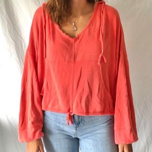 Pink super soft relaxed hoody